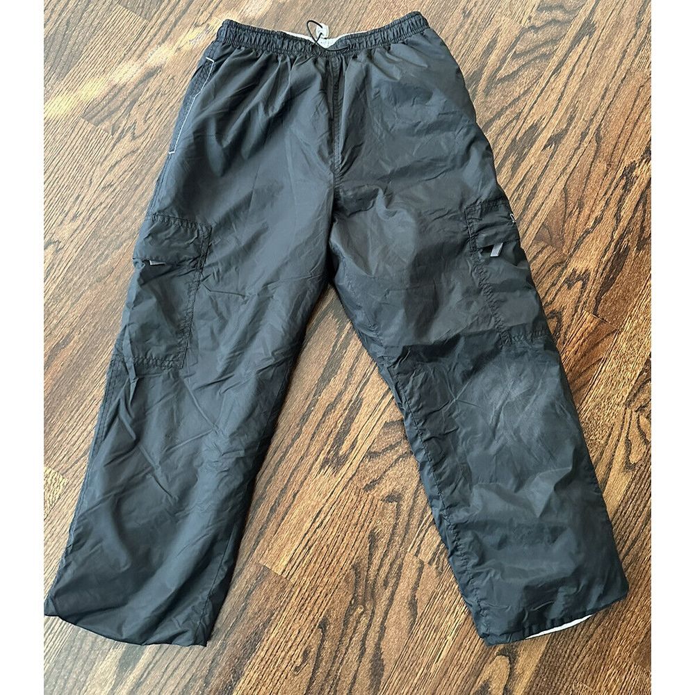 Vintage Spalding Athletic Black Lined Convertible Track Pants Large 14/16‎
